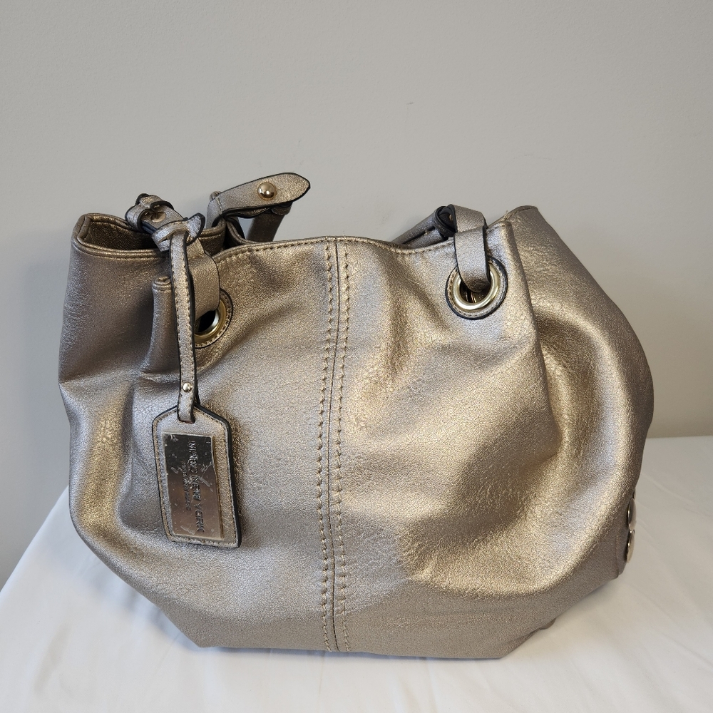 Marc NewYork Metallic Silver Women's Bag